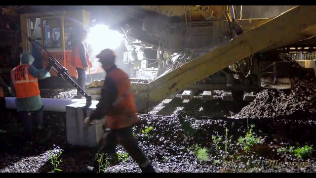 Щебнеочистительная машина ЩОМ-700 / Ballast cleaner BCM-700 (4K Звук хорошего качества/good sound) смотреть онлайн