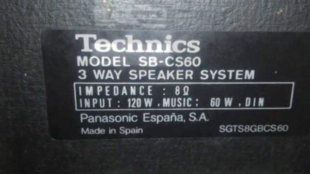 TEHNICS SB-CS60 смотреть онлайн