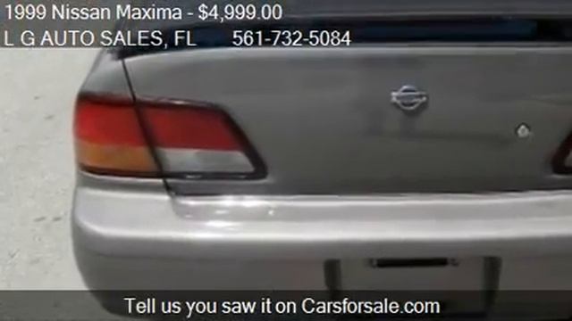 1999 Nissan Maxima GXE - for sale in BOYNTON BEACH, FL 33435 смотреть онлайн
