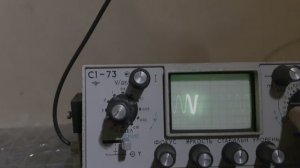 Проверка работоспособности осциллографа С1-73, СССР.