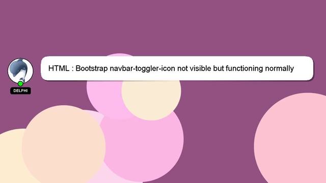 HTML : Bootstrap navbar-toggler-icon not visible but functioning normally смотреть онлайн