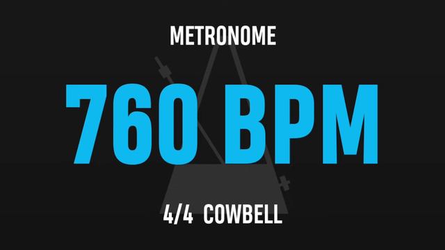 760 BPM 4/4 - Best Metronome (Cowbell) смотреть онлайн