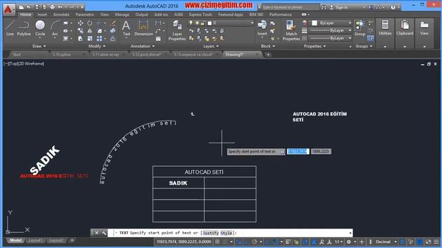 AutoCAD Yazı Yazma Komutları-(5.Bölüm 14.ders) смотреть онлайн