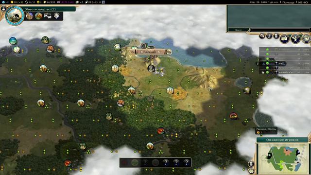 Часть 1. Опять Венеция! Большая FFA(первые пару ходов) игра на 6 человек . Civilization 5 смотреть онлайн