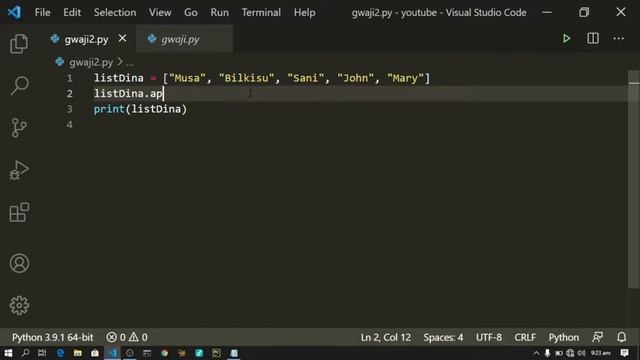 #15. Python List | koyon programming da hausa смотреть онлайн