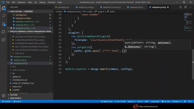 Cap 13 | #23 Curso Webpack: como limpar CSS não utilizado смотреть онлайн