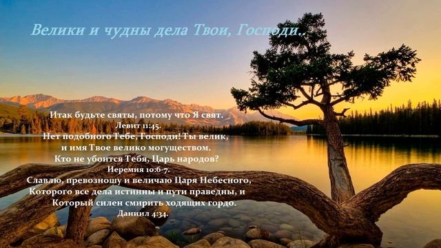 Велики и чудны дела Твои, Господи, Боже Вседержитель... смотреть онлайн