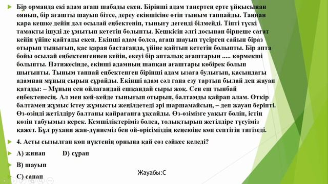 PREPARATION FOR NIS SCHOOL/KAZAKH LANGUAGE TEST смотреть онлайн