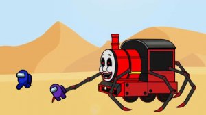 Choo Choo Charles Vs Thomas Train Exe Vs Train Eater Vs  Among Us - Coffin Dance Meme ( Cover )