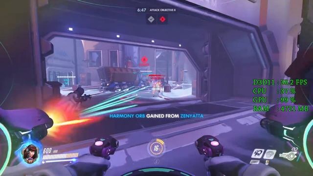Intel HD Graphics 610 -- Intel Pentium G4560 -- Overwatch FPS Test смотреть онлайн