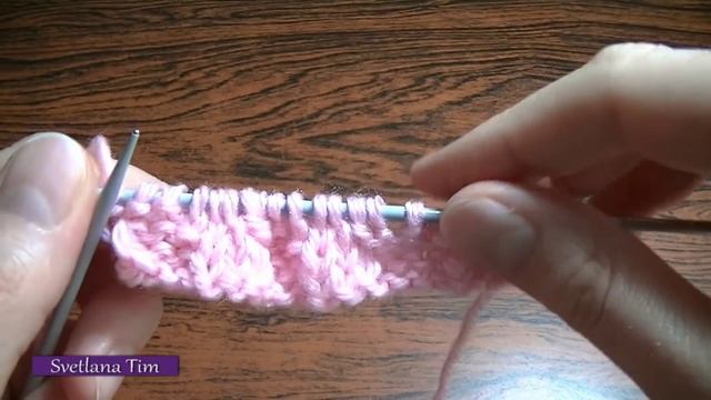 Двухсторонний Узор спицами ДИАГОНАЛЬНЫЕ ПОЛОСКИ для ШАРФА или СНУДА. Вязание на спицах № 169 смотреть онлайн