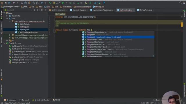 Android ViewPager and TabLayout Tutorial - bangla android tutorial смотреть онлайн