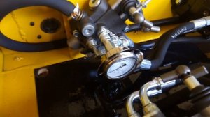 Бортоповоротный минитрактор на гидроприводе. Гидравлические испытания нового варианта мотоблока.