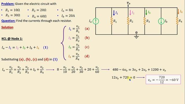 Nodal Analysis | Node voltage method | Solved problem 12 смотреть онлайн