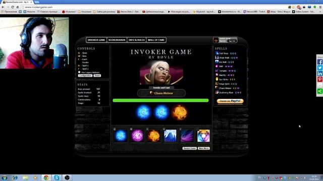 Invokergame. Classic Record - 7.1 Sec !