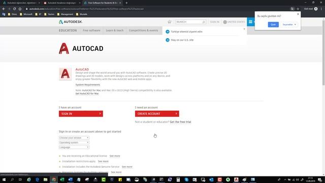 AutoCad Öğrenci Hesabı Hatası ÇÖZÜMÜ смотреть онлайн