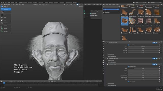 Creating a Hero Weapon for Games - Часть 45 - Hairs Part 2 смотреть онлайн