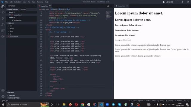 HTML lessons. HTML tags for CONTENT. HTML CSS JS Lessons. Lesson #3 смотреть онлайн