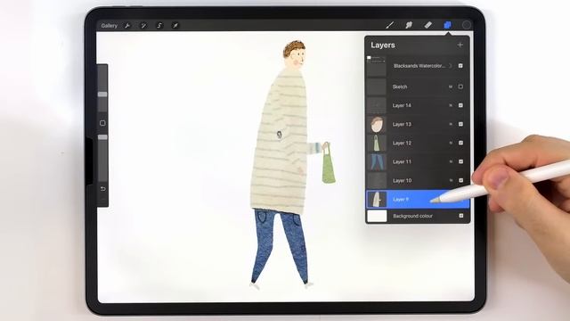 Paint simple people with me ? Illustration tutorial. Procreate tips and tricks for beginners смотреть онлайн