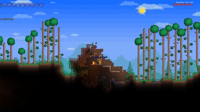 Terraria №11. Нашли метеорит, наконец! И к нам пришли NPC :) смотреть онлайн