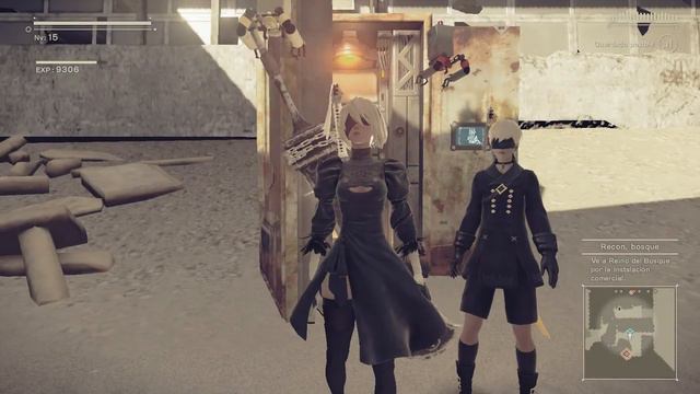 NieR: Automata - Gameplay en Español (Voces Japonés) Batalla contra los gemelos смотреть онлайн