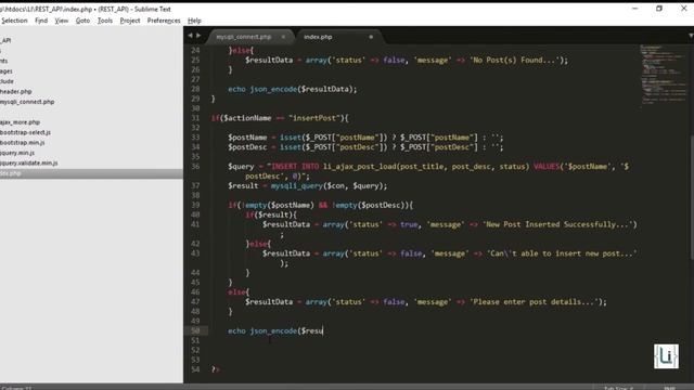 CRUD REST API using PHP and MySQLi - INSERT - Part 2- Learn Infinity смотреть онлайн