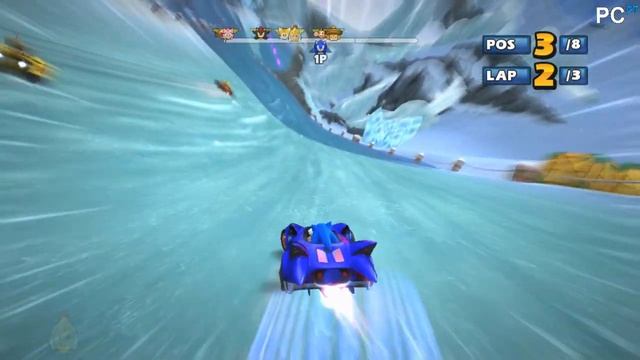 Sega and Sonic All Stars Racing: [AMD Phenom X6 + Geforce 8800GT] смотреть онлайн