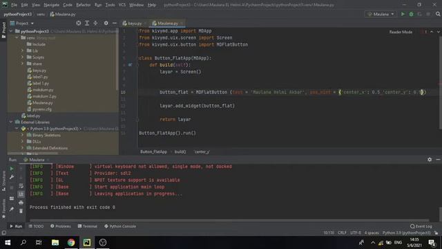 Cara Membuat atau Menambahkan Flat Button Mengunakan Library kivyMD & Framework kivy смотреть онлайн