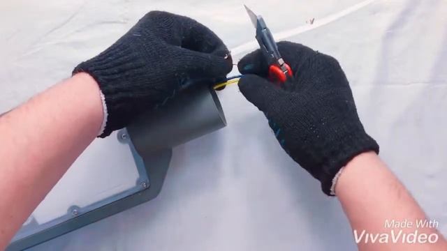 Уличный светодиодный фонарь. 100 Ватт. Подключение. Распаковка.