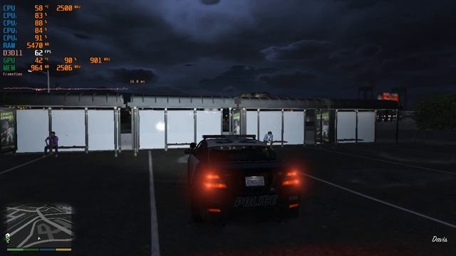 GTA V on Core 2 Quad Q9300 2.5GHz GT 730 720p Med смотреть онлайн