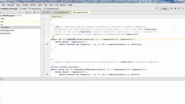 Kotlin - mutable list and sorting смотреть онлайн