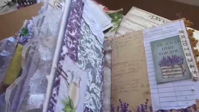 Etsy Restock :Two Boho Lavender Junk Journals/ Scrapbooking/Vintage Soft Book