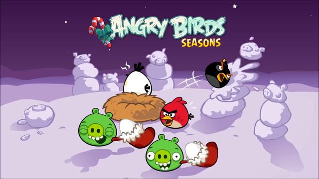 Angry Birds Seasons - Winter Wonderham Theme (+ Ambient) смотреть онлайн