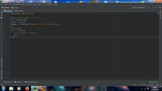 DOWNLOAD DE VIDEO DO YOUTUBE EM PYTHON смотреть онлайн