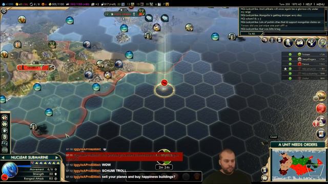 Civilization 5 Multiplayer 92: Poland [10/10] ( BNW 6 Player Free For All) Gameplay/Commentary смотреть онлайн