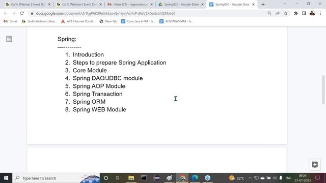 Java Frameworks Package tutorials || Session - 1 || by Mr. Nagoor Babu On 27-01-2023 @8:30AM IST смотреть онлайн