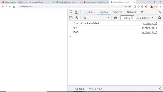 Javascript Window Screen Object Crash Course in HTML5 смотреть онлайн