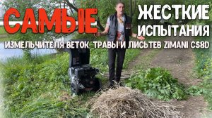 Самый крутой для ДАЧИ! Измельчитель веток, травы, листьев и плодовых ZimAni CS8D