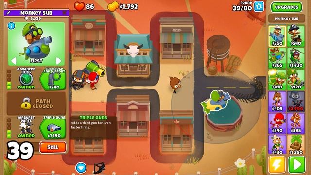 Middle Of The Road HALF CASH Guide | No Monkey Knowledge - BTD6 смотреть онлайн