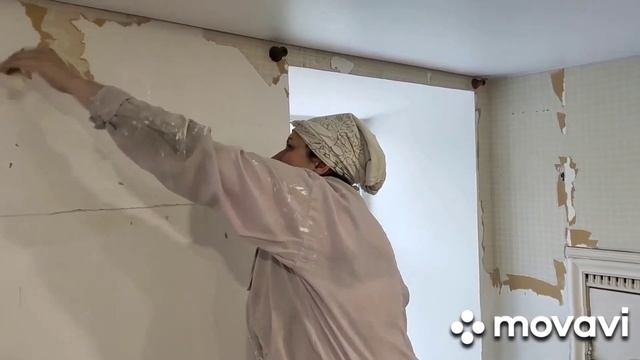 Демонтаж обоев , скребком смотреть онлайн