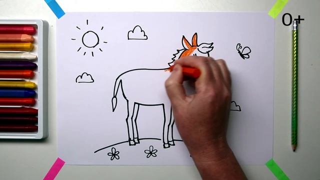 #какнарисовать #ОСЛИК Уроки Рисования Для Детей #howtodraw #fox #drawforchildren