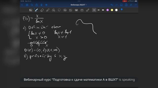 Анализ функции / Průběh Funkce