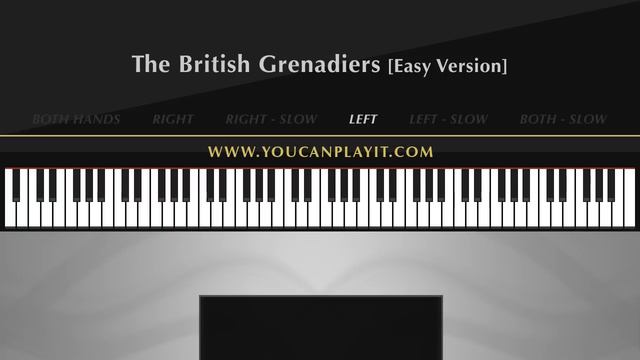 The British Grenadiers - Piano Tutorial - EASY