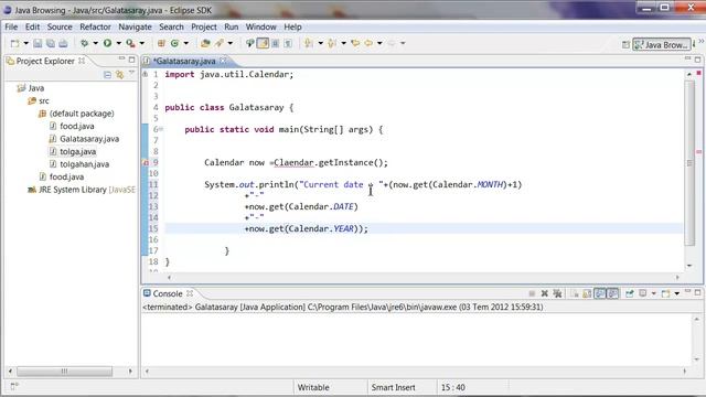 java programming tutorial -44-Add or substract days to current date-Tolgahan Semiz смотреть онлайн