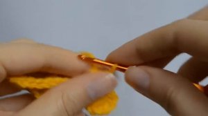 Пышный столбик из одной петли - Уроки вязания крючком для начинающих