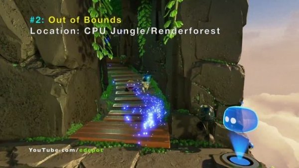 Astro's Playroom: Secret Green Room (Top 8 Secrets You May Have Missed) - Out of Map & Out of Bound