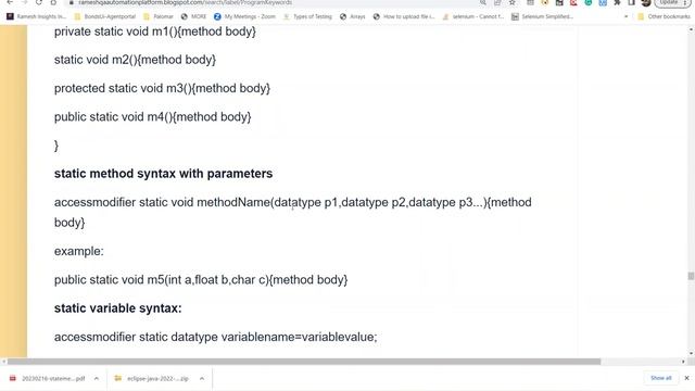 CoreJava Static Keyword main March 03 2023 смотреть онлайн