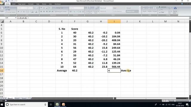 How to calculate rsd, standard deviation and average in excel смотреть онлайн