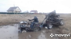 Покатушки по грязи,минитрактор муравей,и будущий погрузчик