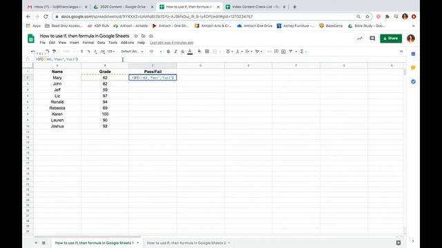 How to Use If, Then Formula in Google Sheets смотреть онлайн